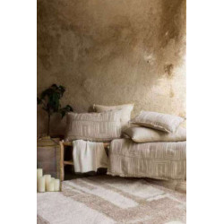 Edredon imprimé Tina Naturel 85 x 200 - NATUREL - 85 X 200