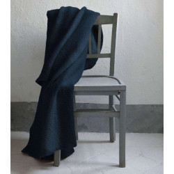Jeté recyclé Maia - NAVY - 240 X 260
