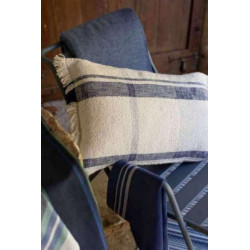 Coussin jacquard Jane - MULTICO MARINE - 40 X 65