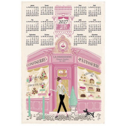 Torchon Façade Pâtisserie Calendrier 2027 Ecru 48 x 72 - ECRU - 48 X 72