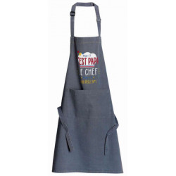 Tablier de cuisine Chef Papa Jeans 72 x 90 - JEANS - 72 X 90