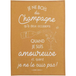 Torchon Amoureuse Ocre 50 x 70 - OCRE - 50 X 70